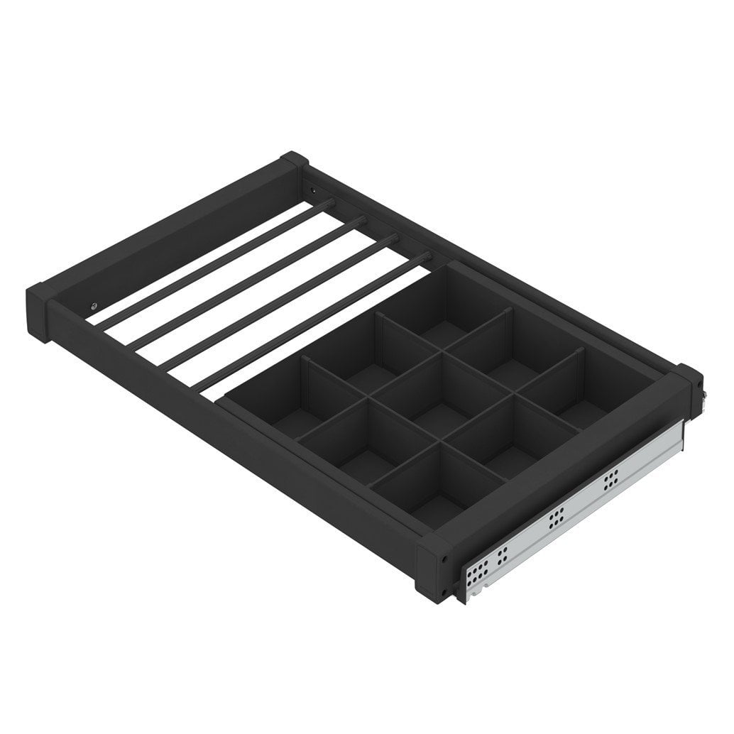 Alüminyum Çekmeceli Pantolonluk 80 cm (Frenli) Antrasit