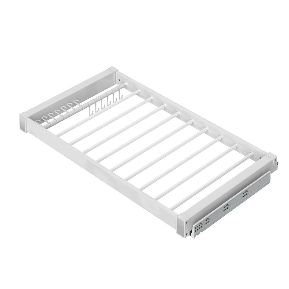 Alüminyum Pantolonluk 90 cm (Frenli) Beyaz