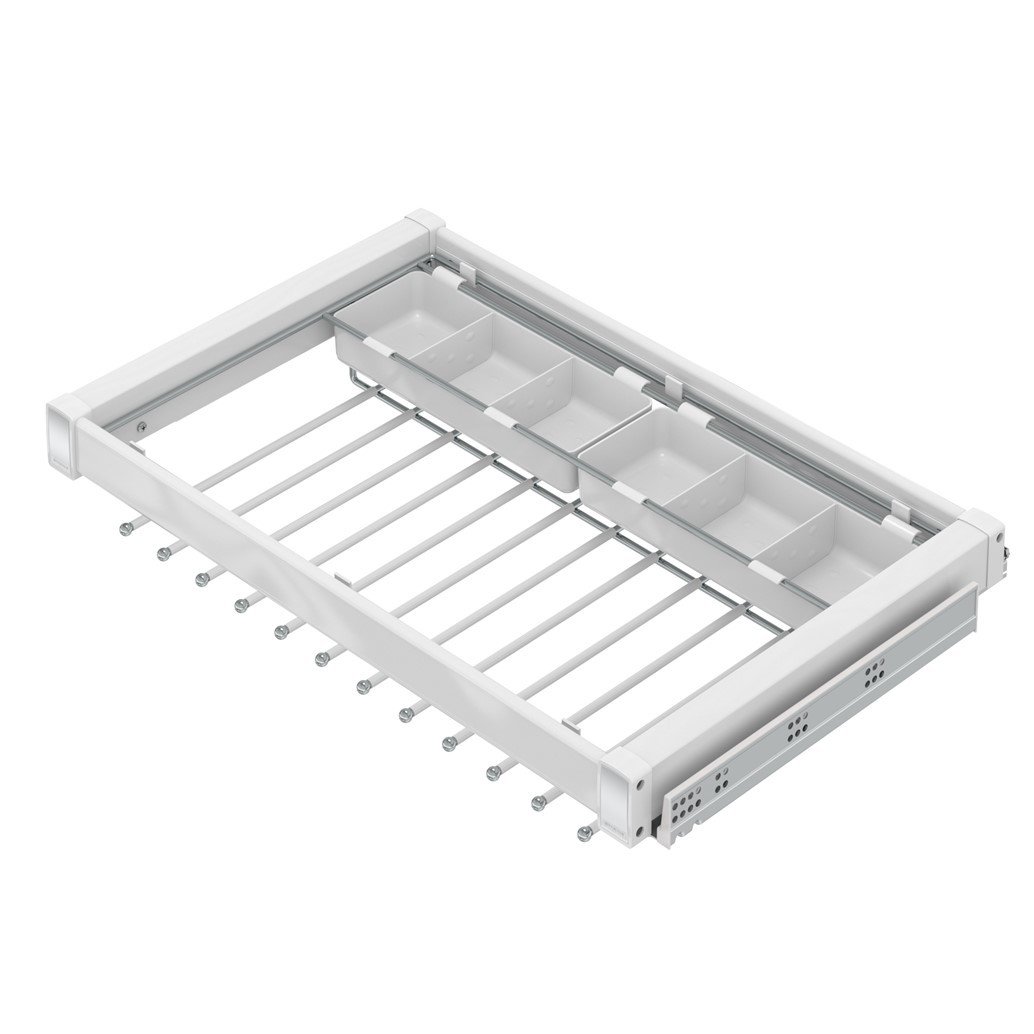 Alüminyum Fonksiyonel Pantolonluk 80 cm (Frenli) Beyaz