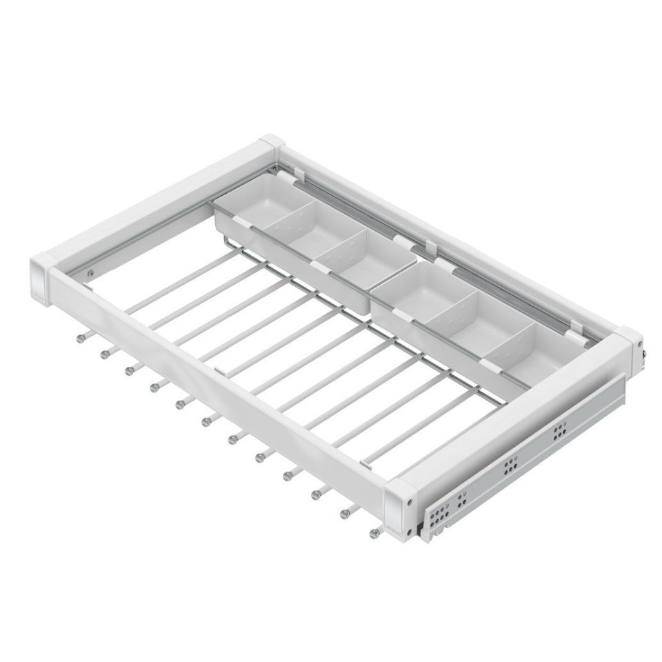 Alüminyum Fonksiyonel Pantolonluk 80 cm (Frenli) Beyaz