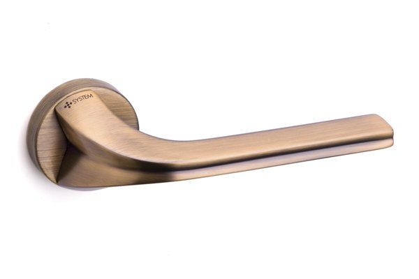 MATRIX Rozetli Kapı Kolu WC - Antik Bronz