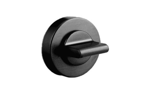 MATRIX Rozetli Kapı Kolu WC - Siyah
