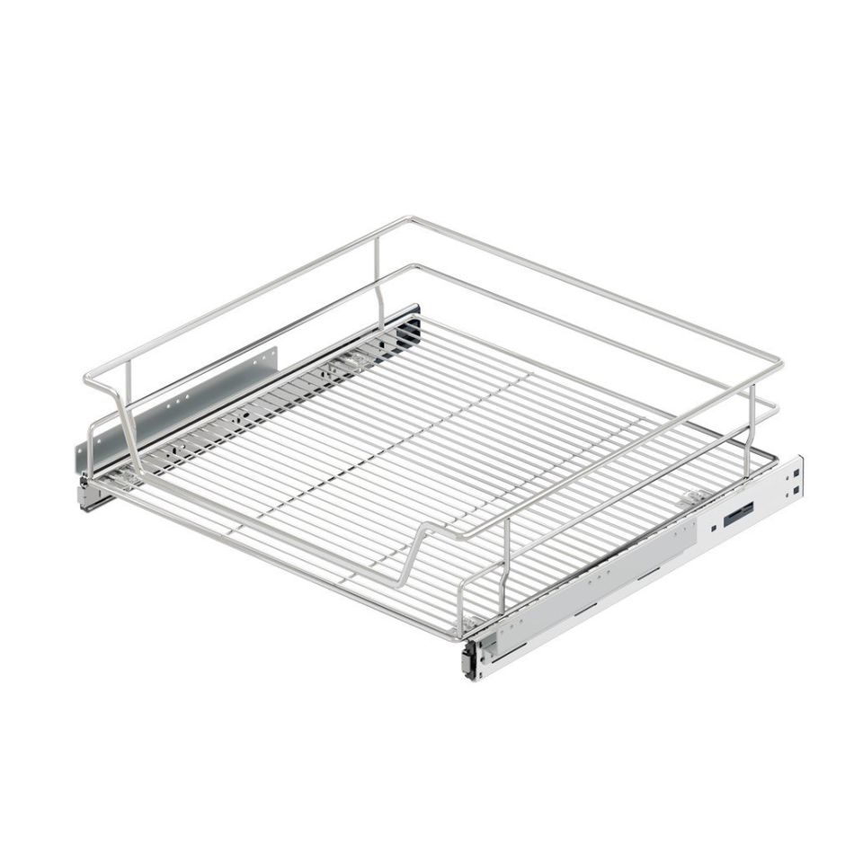 Bağımsız Teleskopik Raylı Çekmece 60 cm (Frenli) Krom