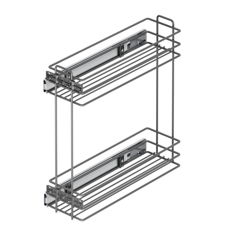 Yandan Raylı Deterjanlık - 16 cm (Frenli) Antrasit