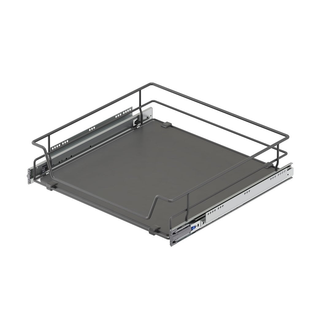 Ahşap Tablalı Bağımsız Tls. Raylı Çekmece 60 cm (Frenli) Antrasit