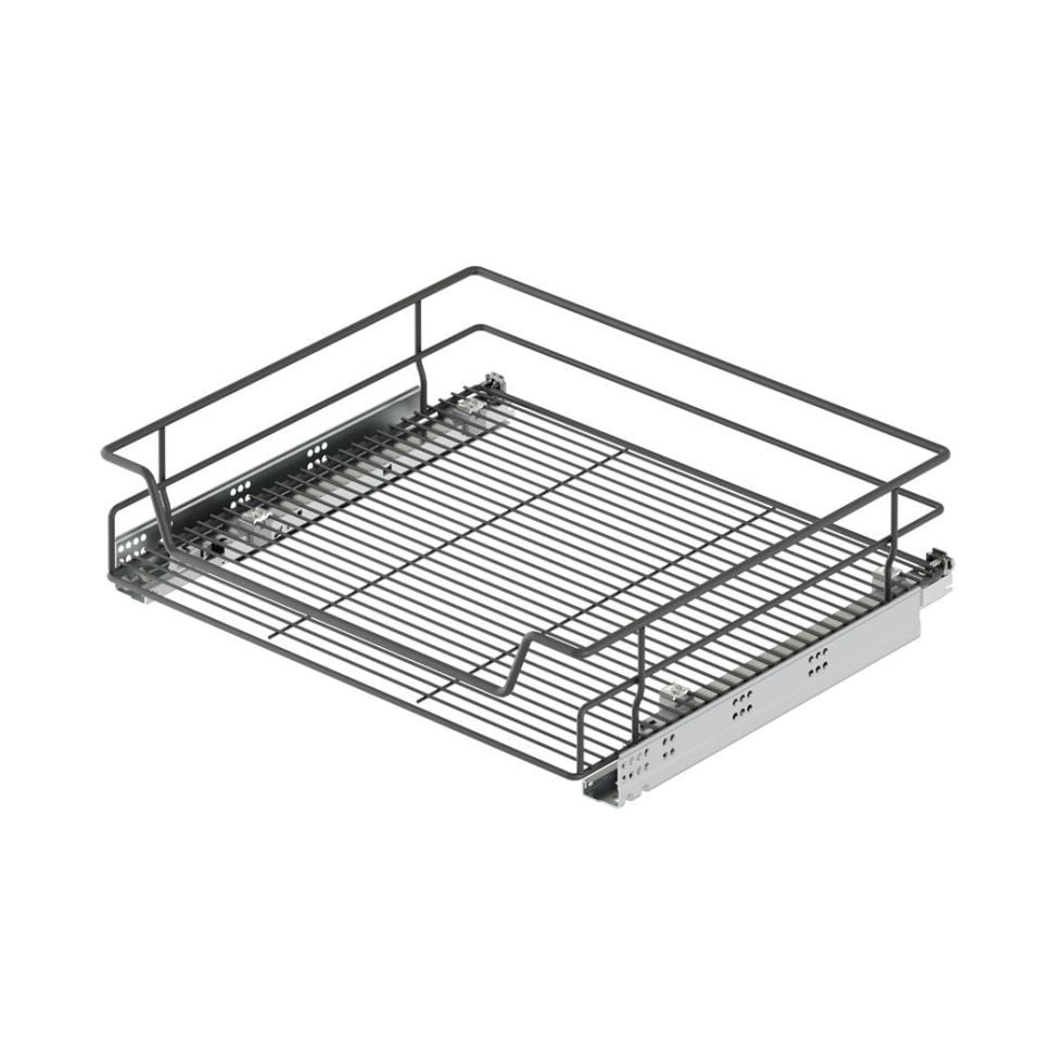 Bağımsız Çift Açılım Tandem Raylı Çekmece 60 cm (Frenli) Antrasit