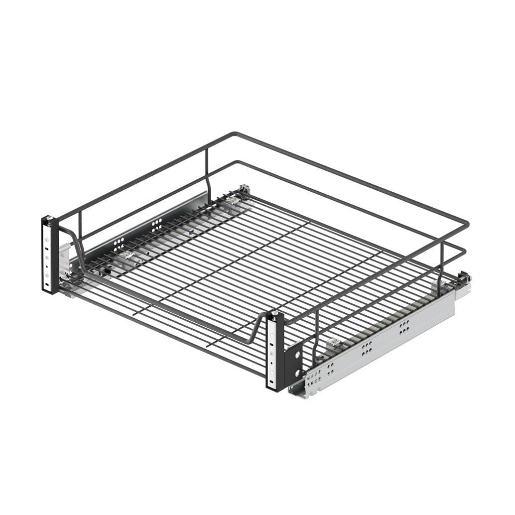 Kpğ. Mnt. Çift Açılım Tandem Raylı Çekmece 60 cm (Frenli) Antrasit