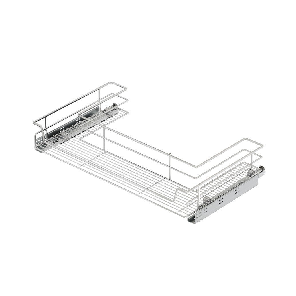 Bağ.Evye Altı Çift Açılım Tandem Raylı Çekmece 90 cm (Frenli) Krom