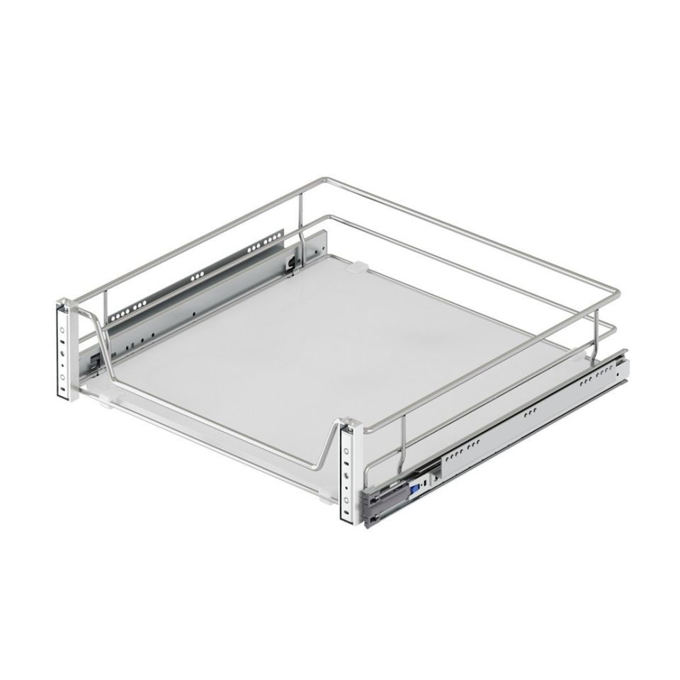 Ahşap Tablalı Kpğ. Mnt. Tls. Raylı Çekmece 60 cm (Frenli) Krom