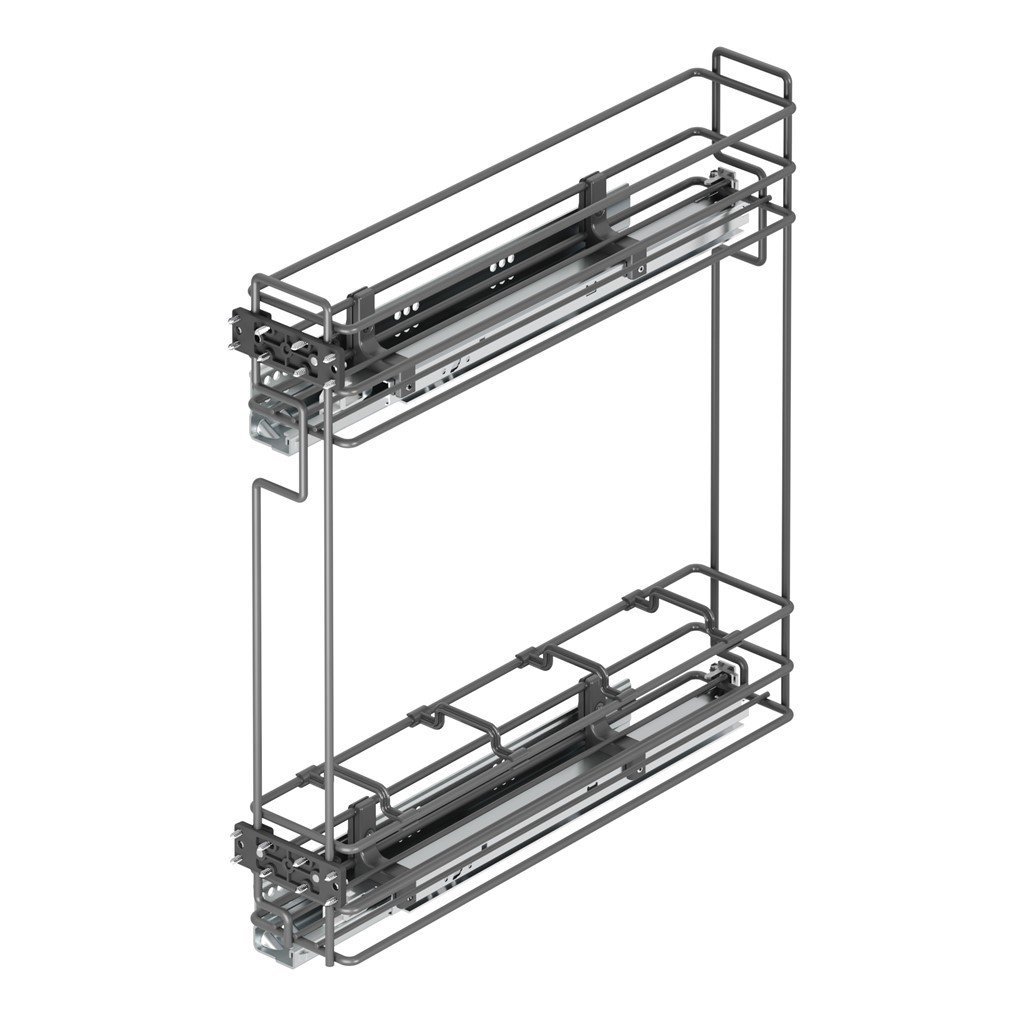 Tandem Raylı Şişelik Çift Açılım Sol - 475 mm (Frenli) Antrasit