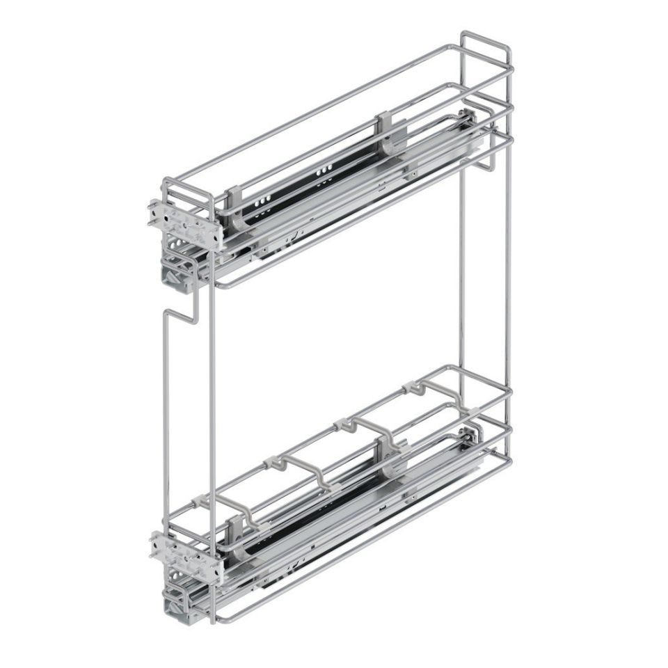 Tandem Raylı Şişelik Çift Açılım Sol - 475 mm (Frenli) Krom