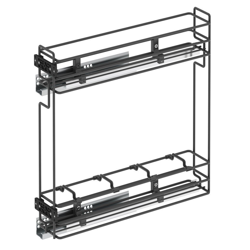 Tandem Raylı Şişelik Tek Açılım Sağ - 475 mm (Frenli) Antrasit