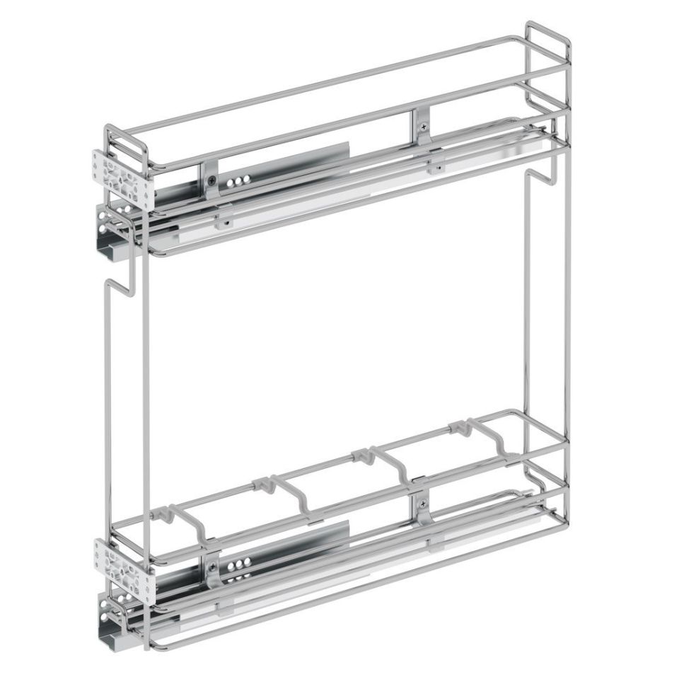 Tandem Raylı Şişelik Tek Açılım Sağ - 475 mm (Frenli) Krom