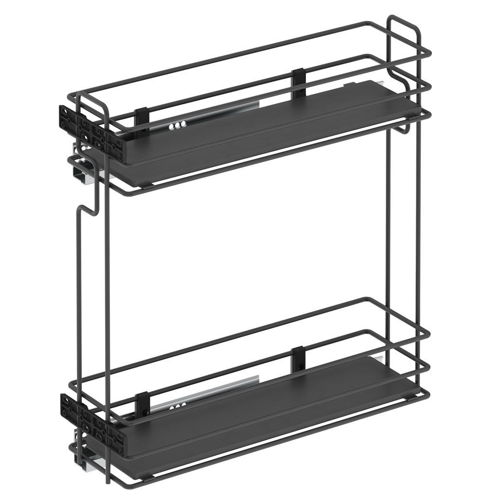 Ahşap Tablalı Tnd.Raylı Dtrj.Tek Açılım Sağ-475 mm Antrasit