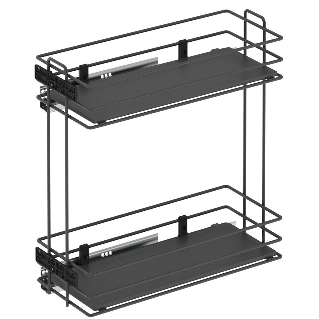 Ahşap Tablalı Tnd.Raylı Dtrj.Tek Açılım Sol-475 mm Antrasit