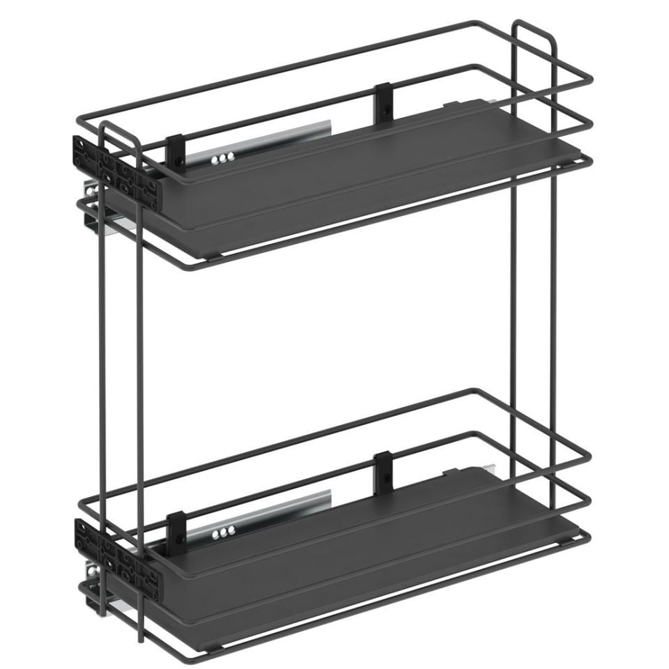 Ahşap Tablalı Tnd.Raylı Dtrj.Tek Açılım Sol-475 mm Antrasit