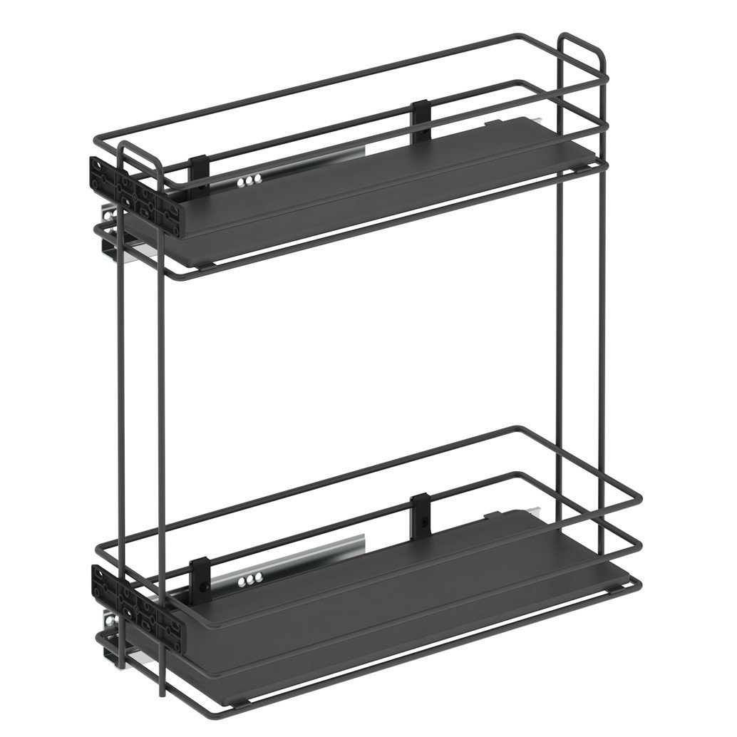 Ahşap Tablalı Tnd.Raylı Dtrj.Tek Açılım Sol-475 mm Antrasit