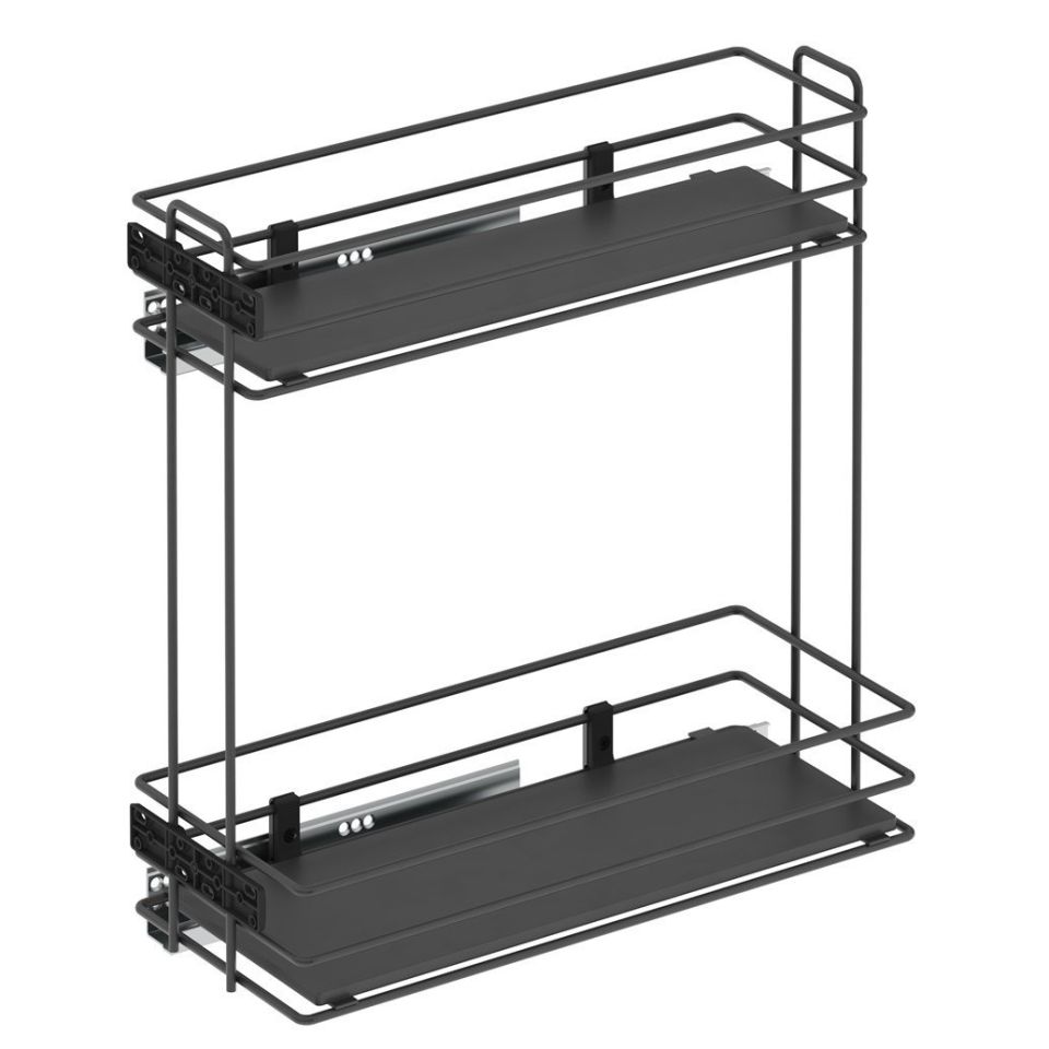 Ahşap Tablalı Tnd.Raylı Dtrj.Tek Açılım Sol-475 mm Antrasit
