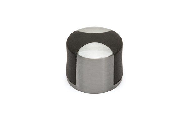 1005 Kapı Stopu 0035 mm - Krom Saten-Siyah Plastik