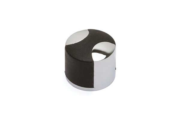 1005 Kapı Stopu 0035 mm - Krom-Siyah Plastik