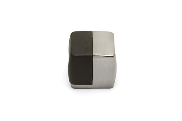1015 Kapı Stopu 0034 mm - Krom Saten-Siyah Plastik