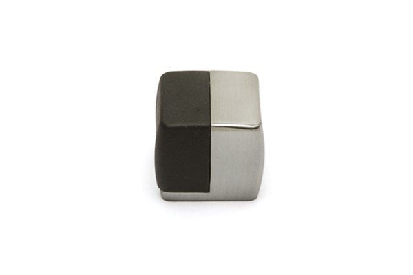 1015 Kapı Stopu 0034 mm - Krom Saten-Siyah Plastik