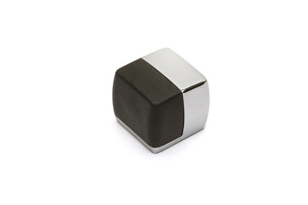 1015 Kapı Stopu 0034 mm - Krom-Siyah Plastik