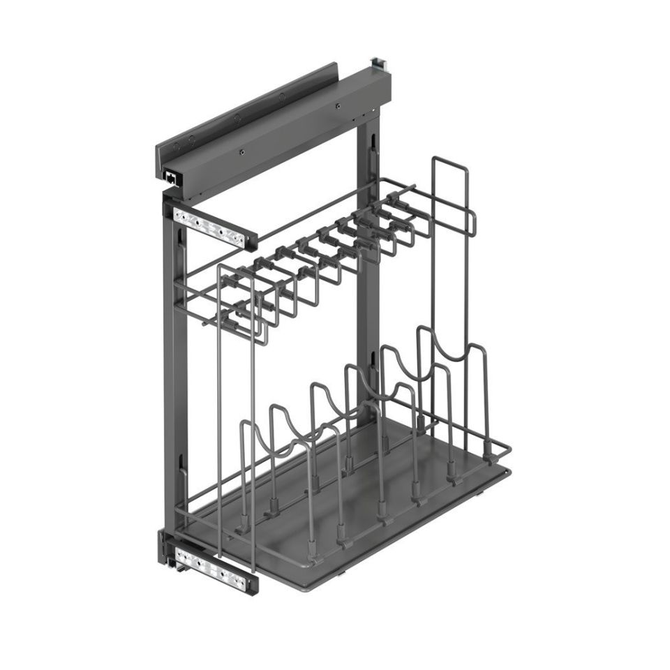 Yandan Tandem Raylı  Tavalık Sol 45 Cm ( Frenli ) Antrasit
