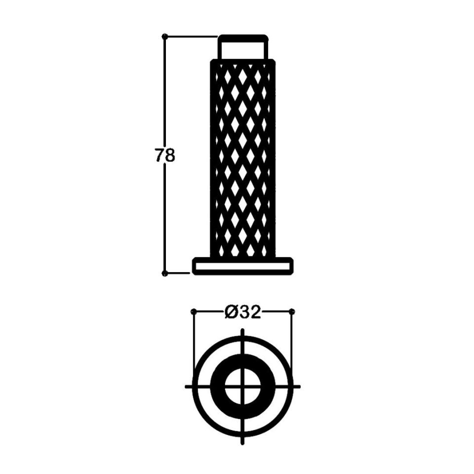 1019 Kapı Stobu 0032 mm - Nikel-Nikel-Siyah Plastik