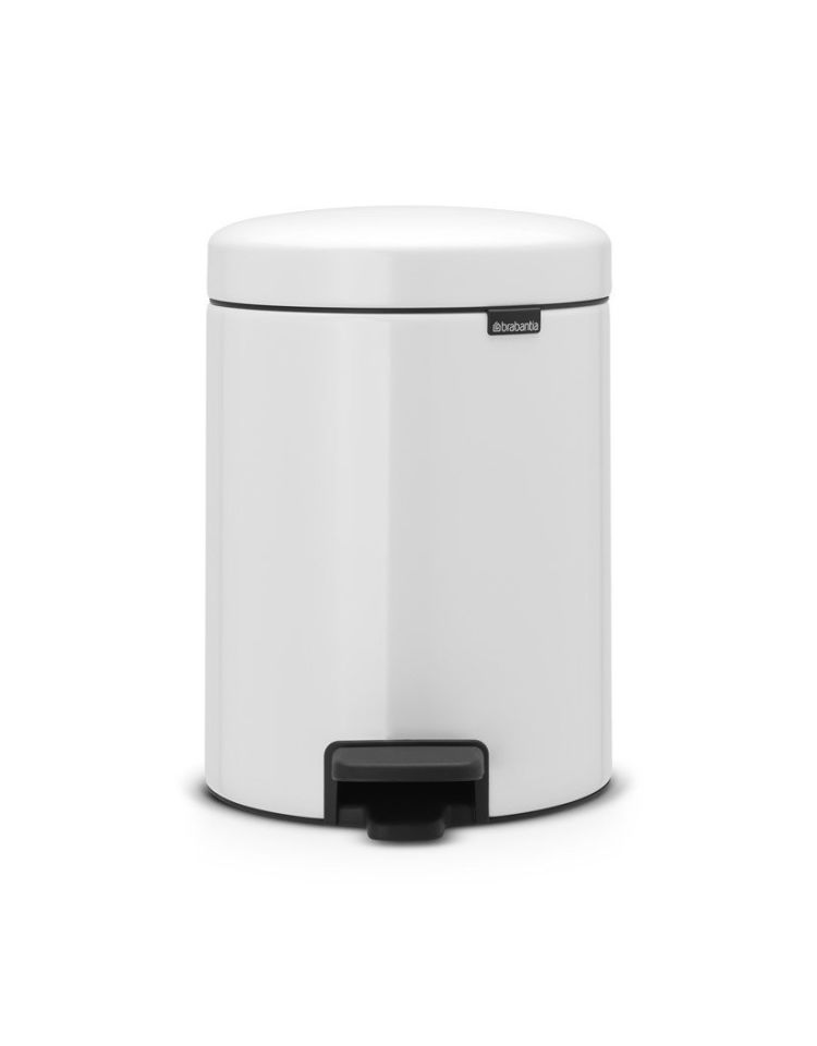 Newicon White Pedallı Çöp Kutusu 5Lt