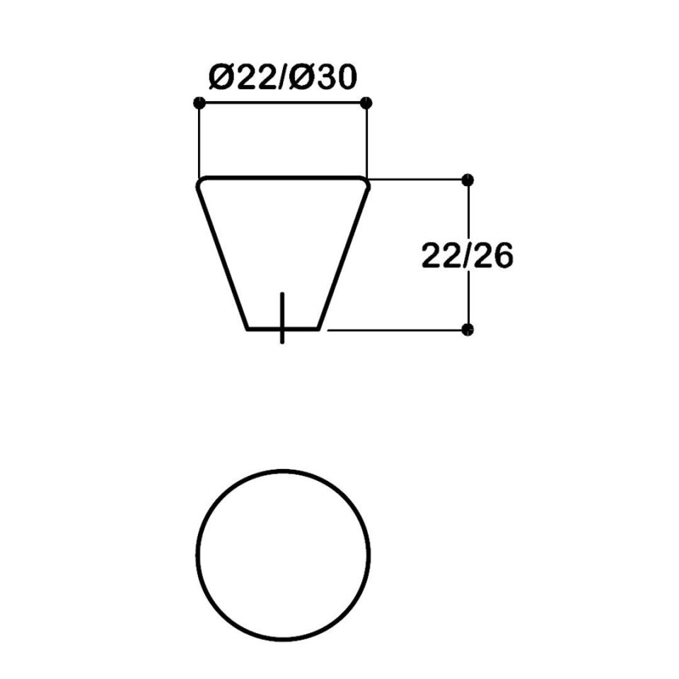 1455 Kulp 0030 mm - Krom