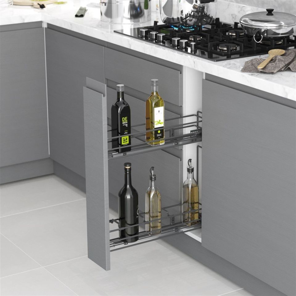 Tandem Raylı Şişelik Tek Açılım Sağ - 475 mm (Frenli)
