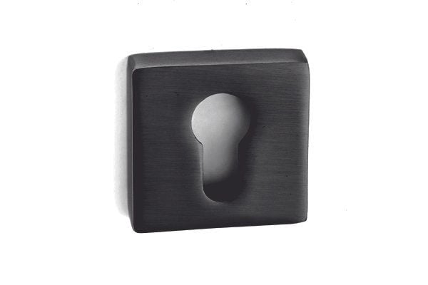 AGATE Rozetli Kapı Kolu Yale - Siyah