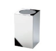 Square Metal Diş Fırçalık,Tezgah Üstü-Krom