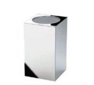 Square Metal Diş Fırçalık,Tezgah Üstü-Krom