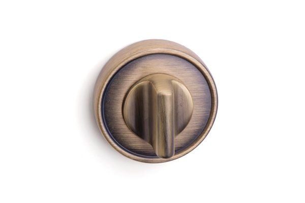 VICTORIA Rozetli Kapı Kolu WC - Antik Bronz